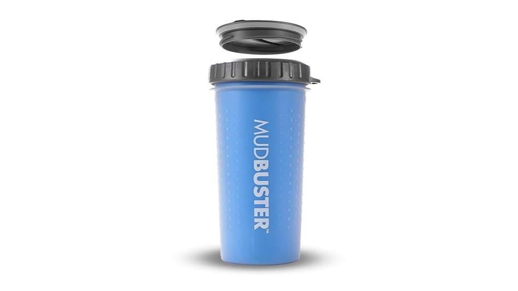 large blue portable paw cleaner