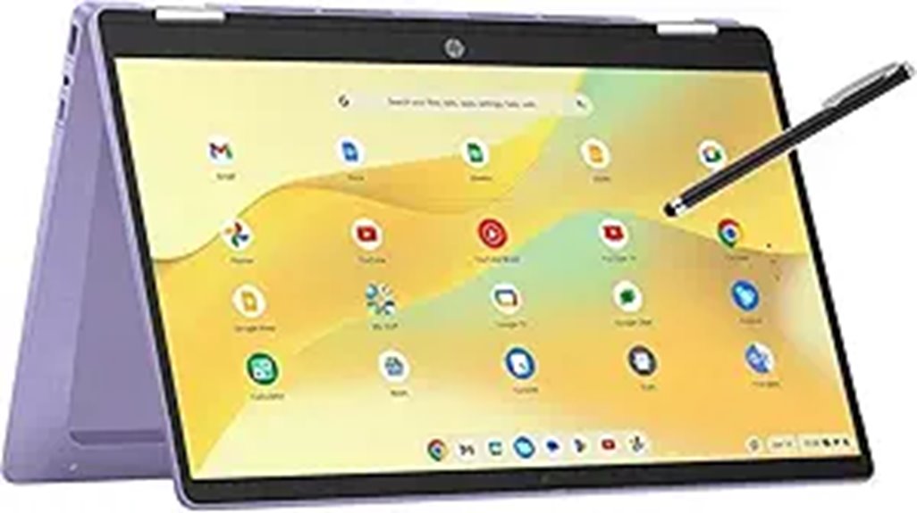 lavender 14 inch renewed chromebook