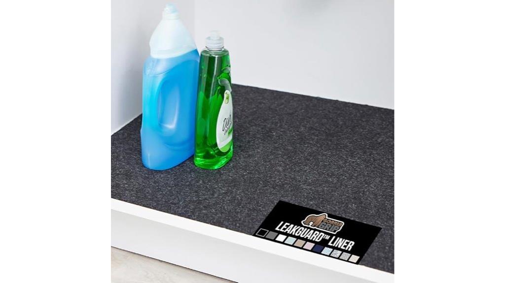 leakproof non adhesive sink mat