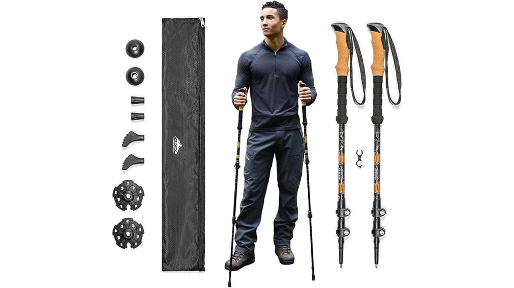 lightweight aluminum trekking poles