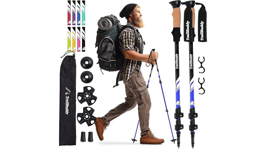 lightweight aluminum trekking poles