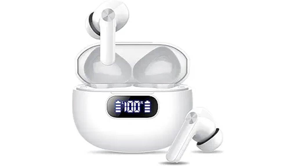 long lasting waterproof wireless earbuds