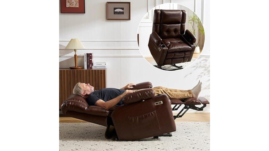 luxury elderly recliner with massage