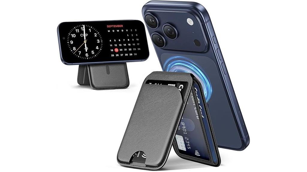 mag safe black wallet