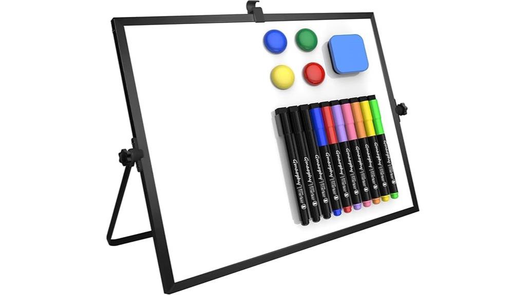magnetic double sided whiteboard