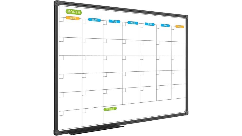 magnetic whiteboard calendar