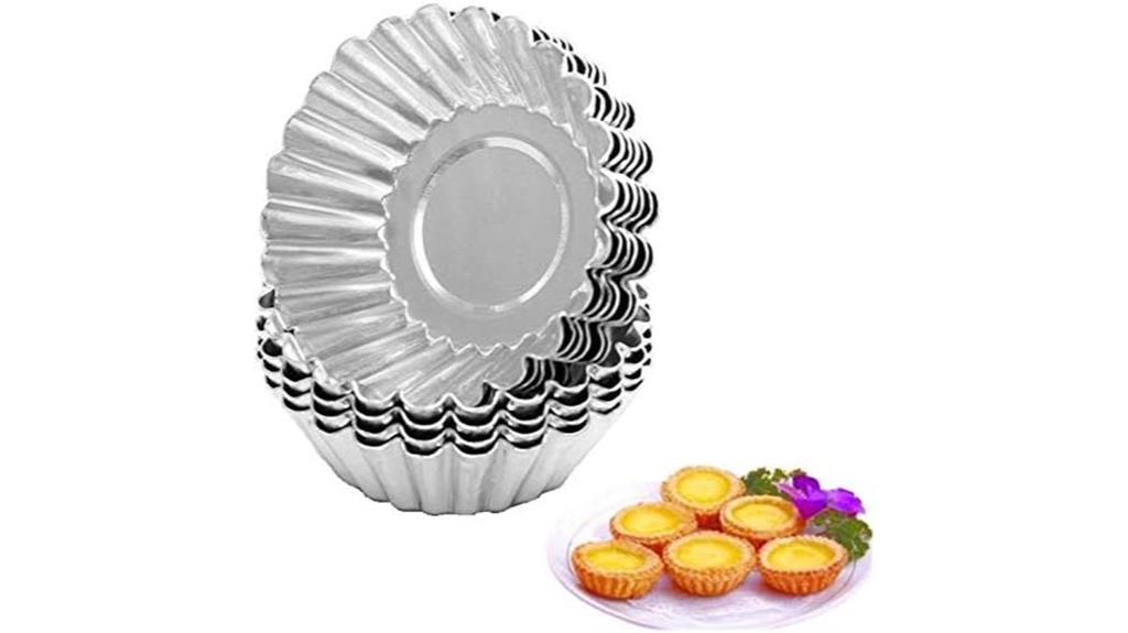 mini stainless steel tart pans