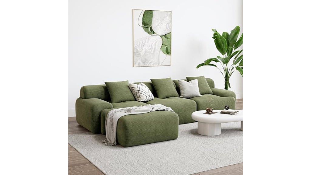 modern l shaped modular sofa