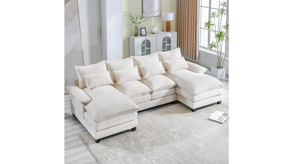 modern u shaped couch