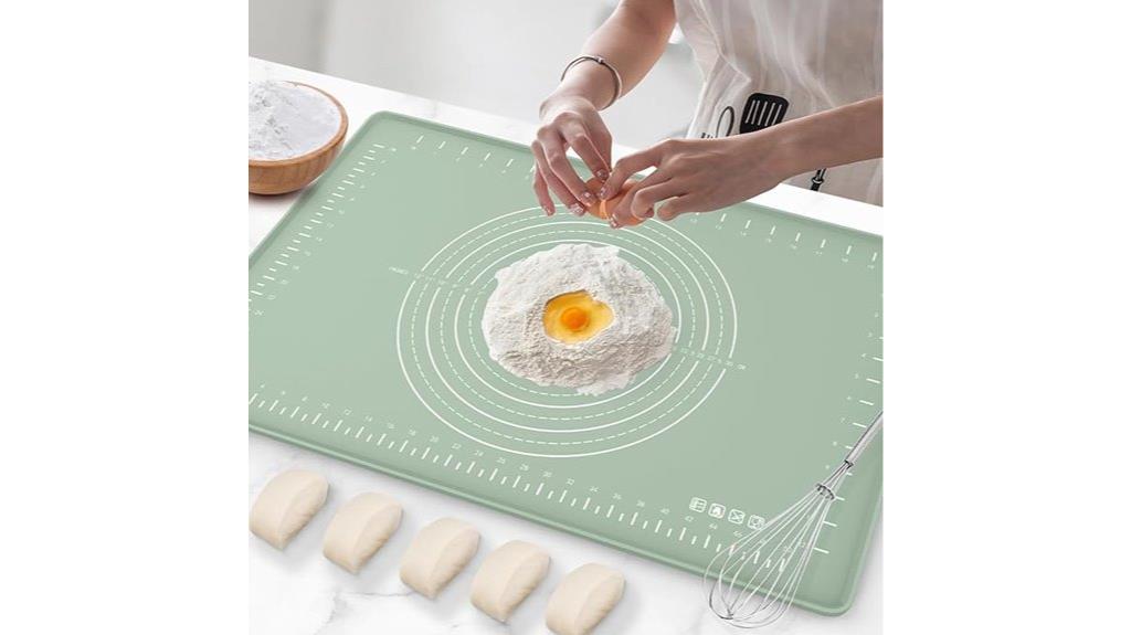 non stick baking mat with measurements