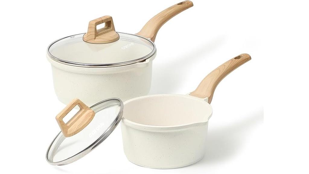 nonstick sauce pan set