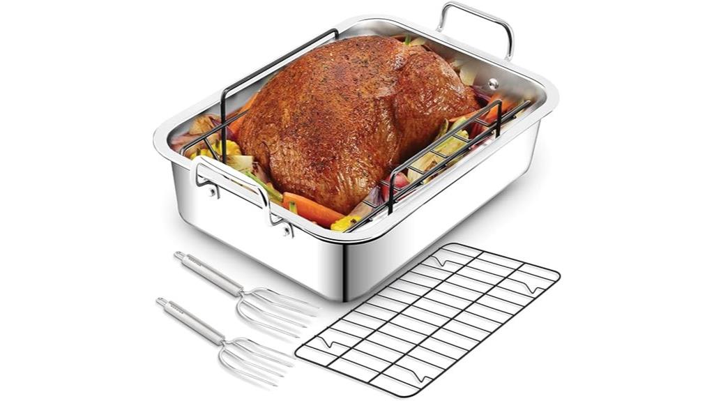 nonstick turkey roasting pan