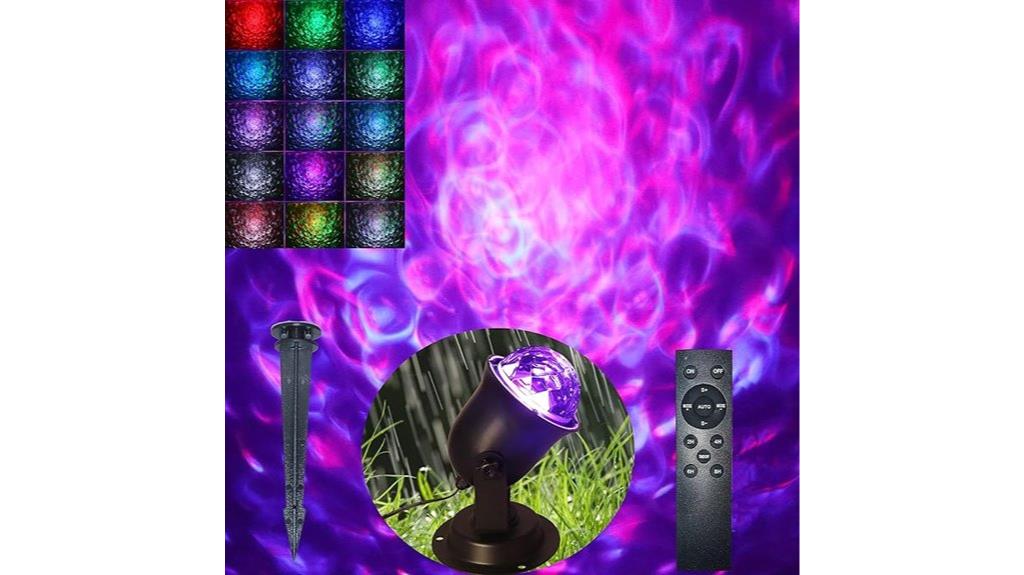 outdoor projector lights remote