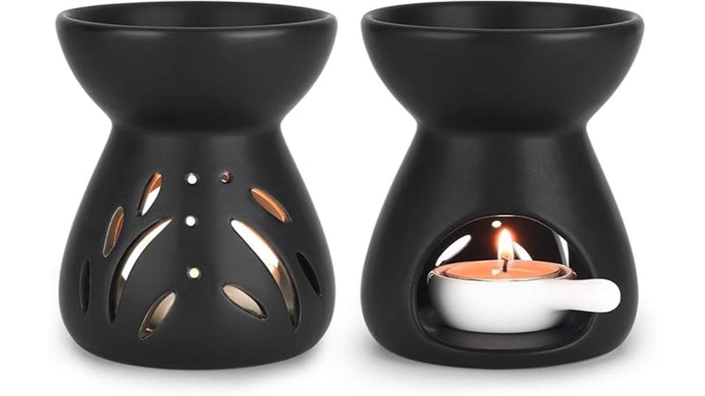 pair of essential oil burners