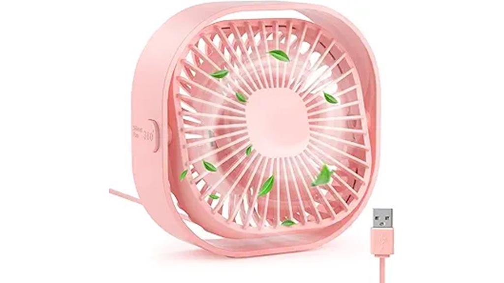 portable 3 speed rotatable fan