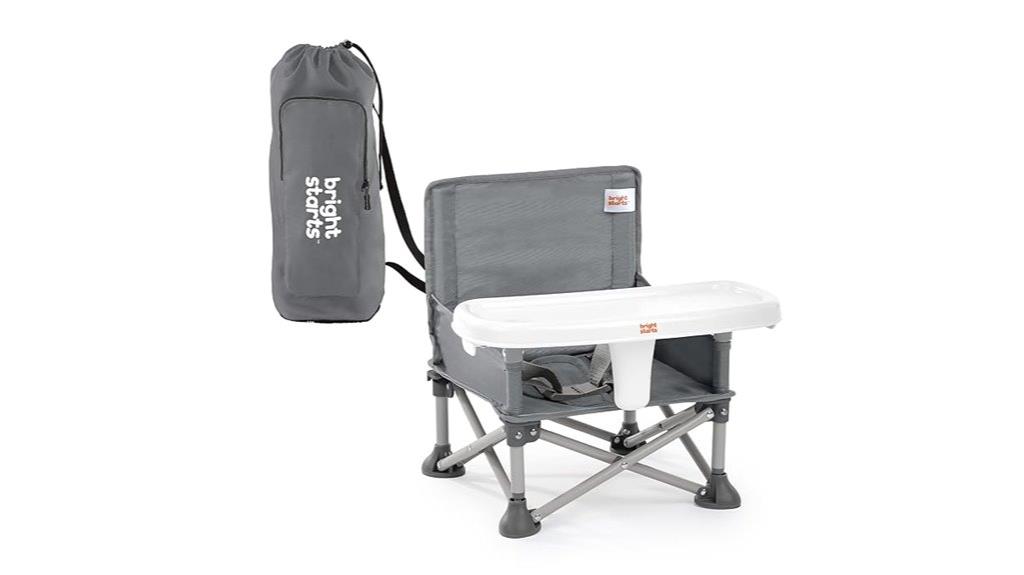 portable booster seat with tray