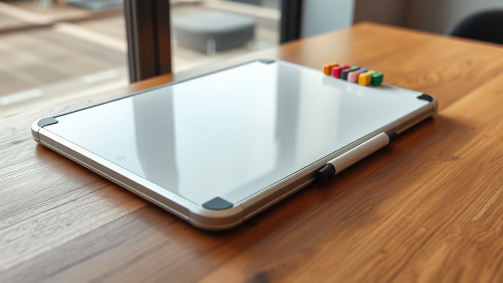 portable magnetic whiteboard features