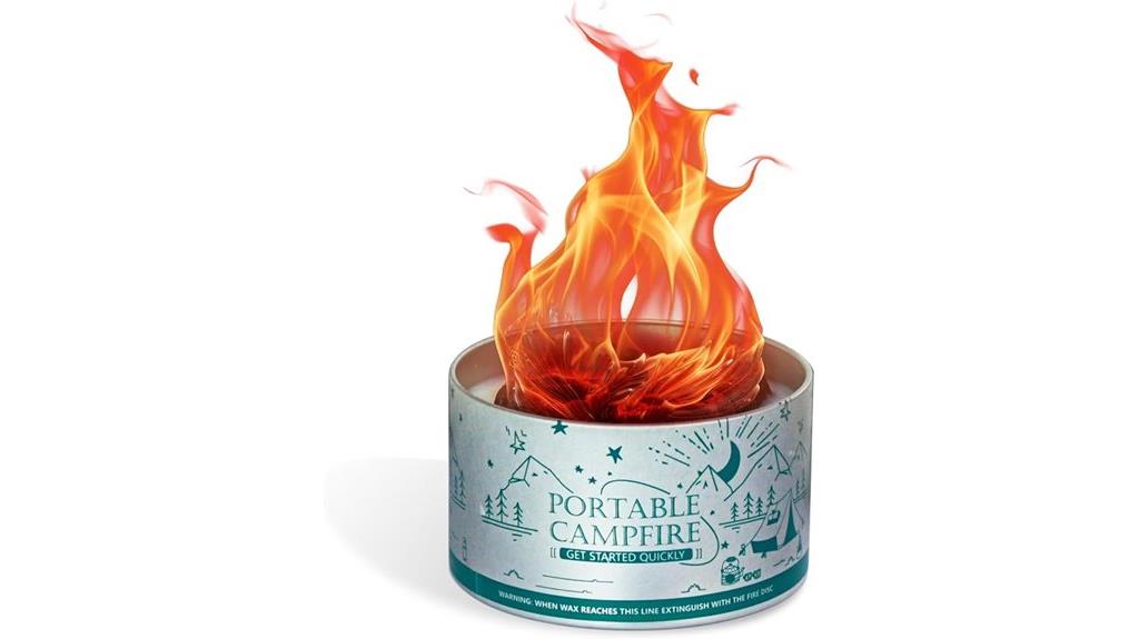 portable reusable long lasting fire