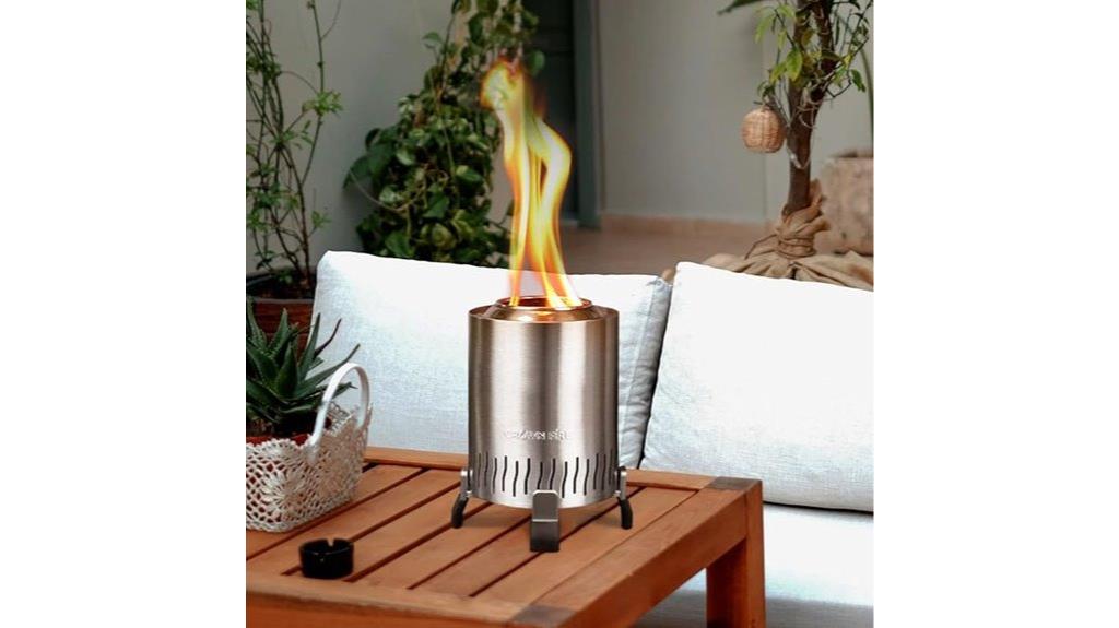 portable smokeless fire pit