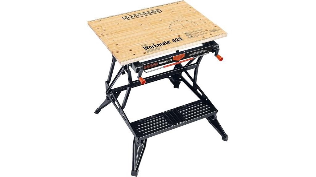 portable workbench with clamps