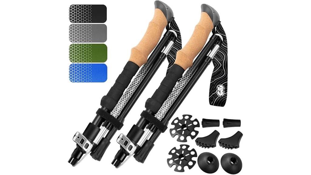 premium foldable hiking poles