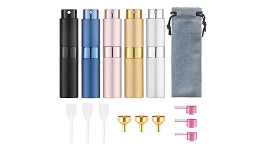 refillable travel perfume set