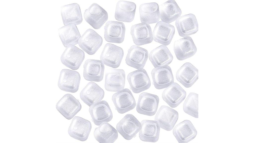reusable plastic ice cubes