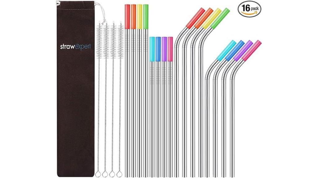 reusable stainless steel straws