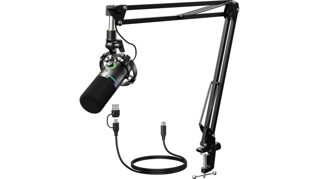 rgb lighting microphone kit