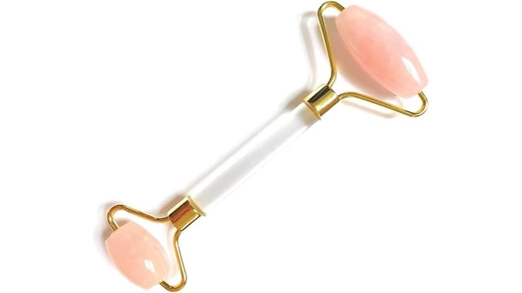 rose quartz face roller