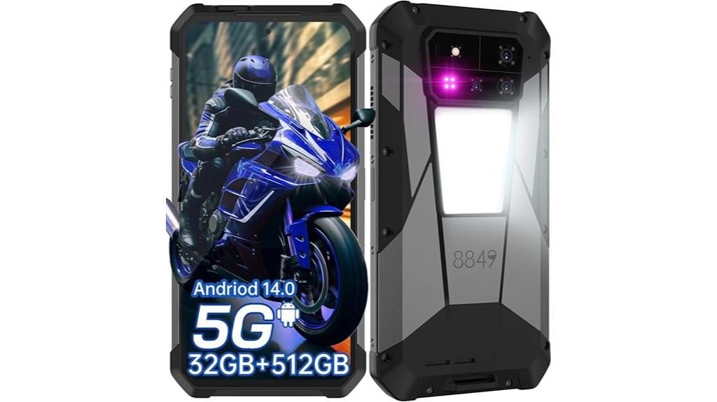 rugged 5g smartphone features