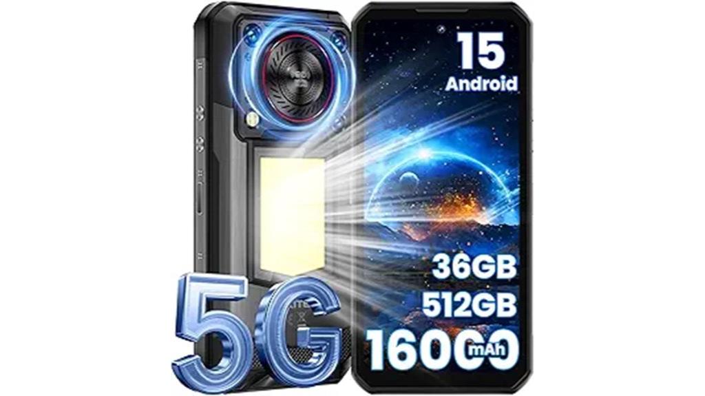 rugged 5g unlocked smartphone