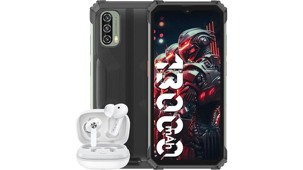 rugged smartphone with large battery