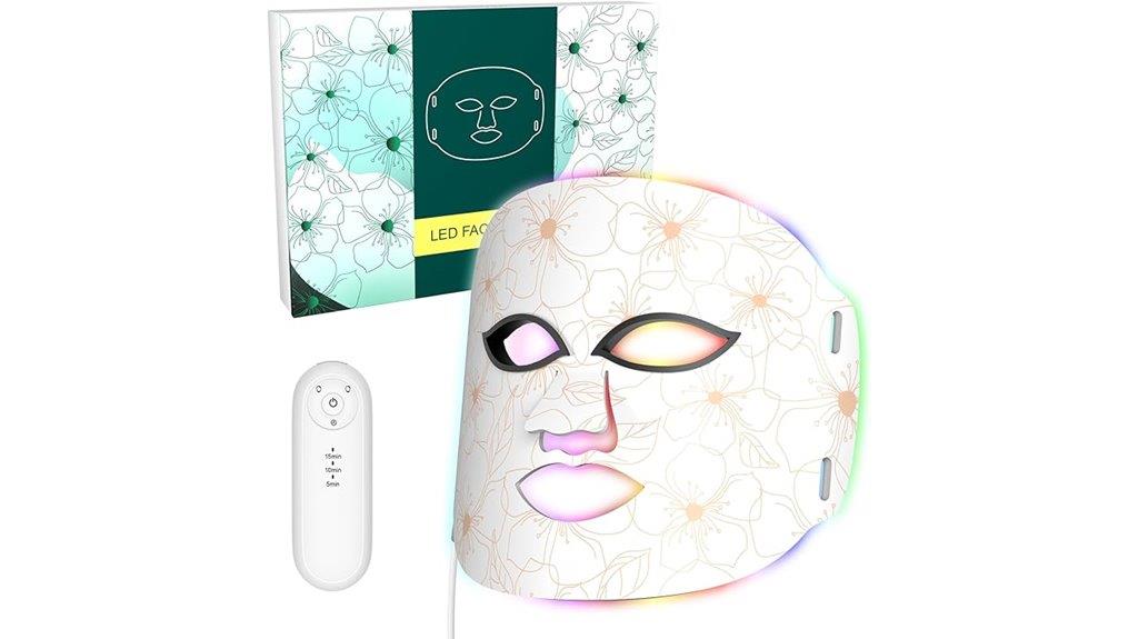 seven color led facial mask
