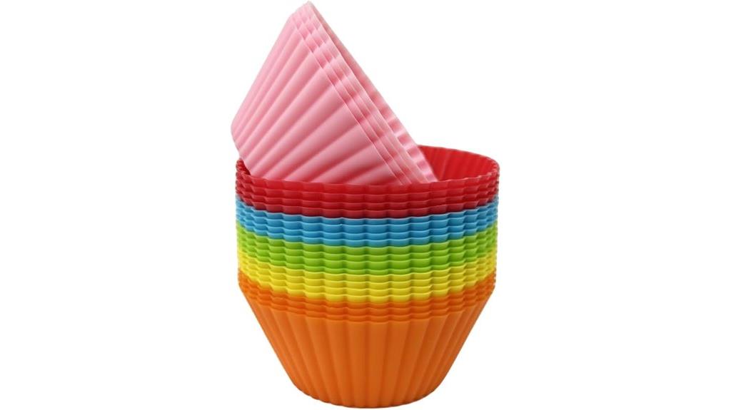 silicone muffin cup set