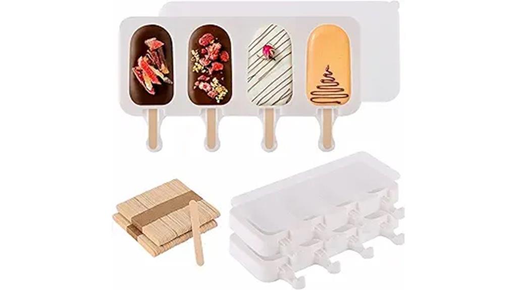 silicone popsicle mold set