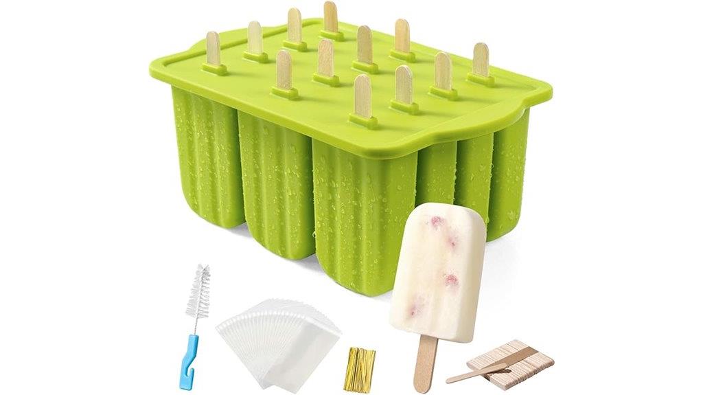 silicone popsicle mold set