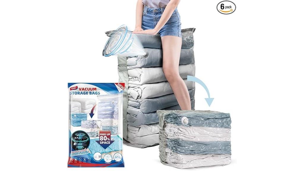 six pack vacuum storage bags