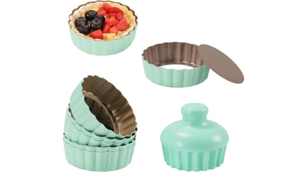 six piece mini tart set