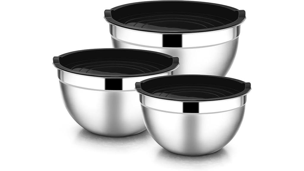 six piece stainless bowls