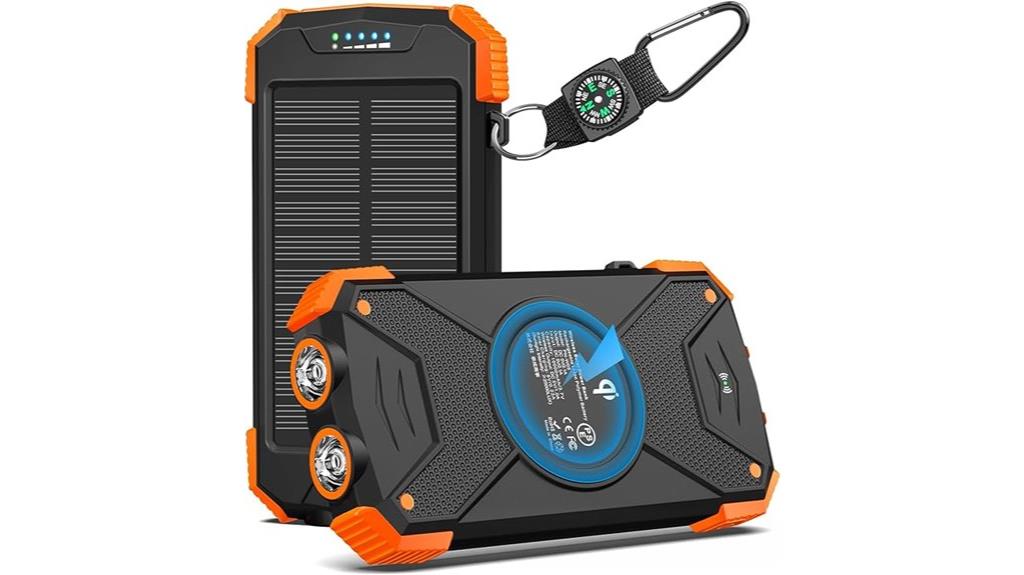 solar power bank with wireless charging