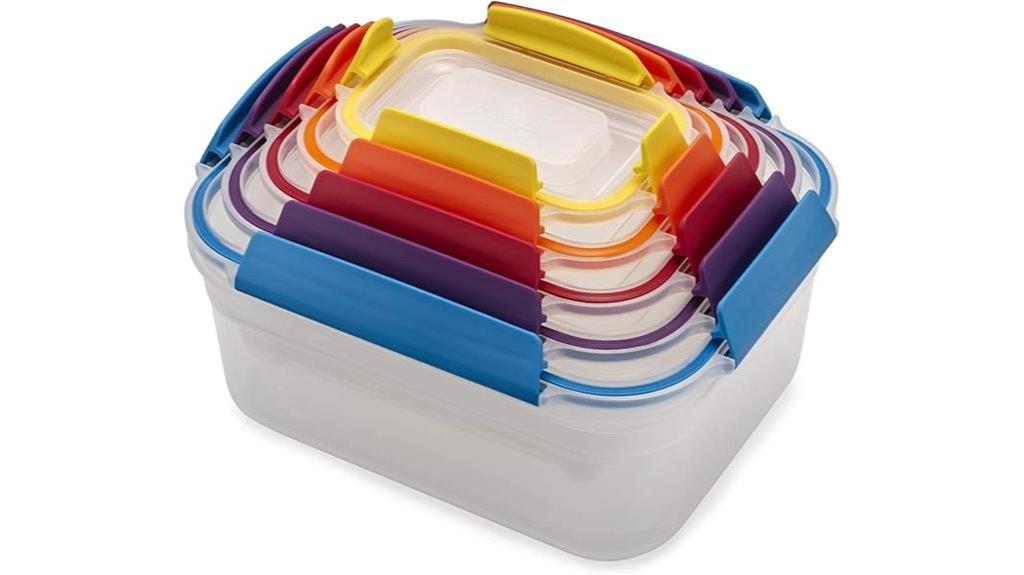 stackable airtight storage containers