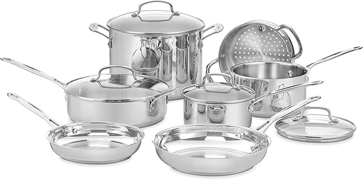 stainless steel 11 piece set