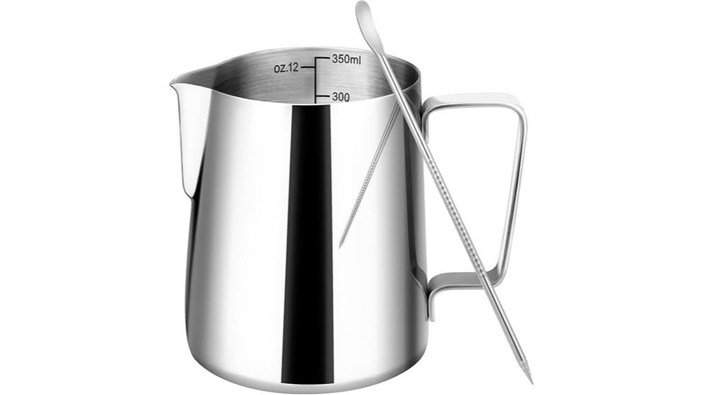 stainless steel 12oz pitcher