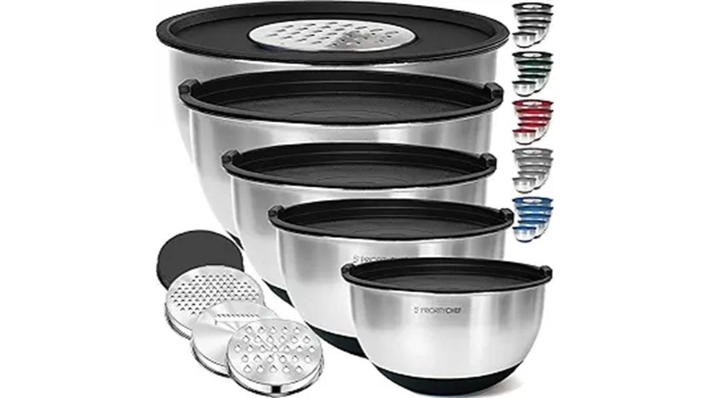 stainless steel bowls set