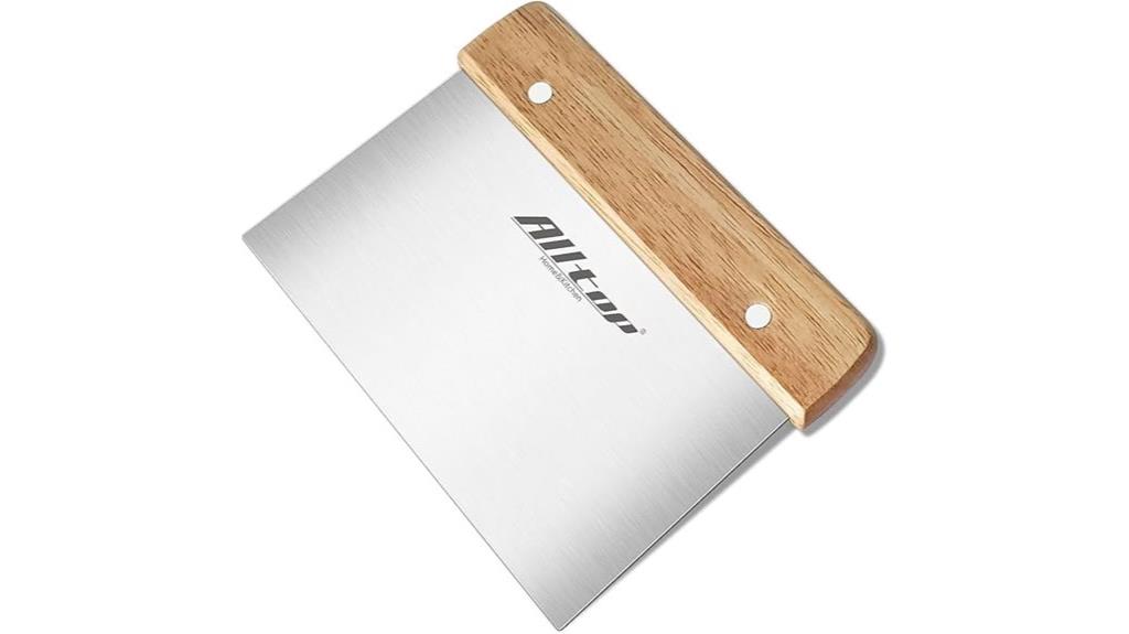 stainless steel dough scraper