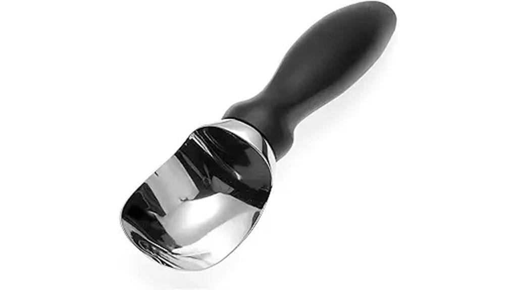stainless steel ice cream scoop