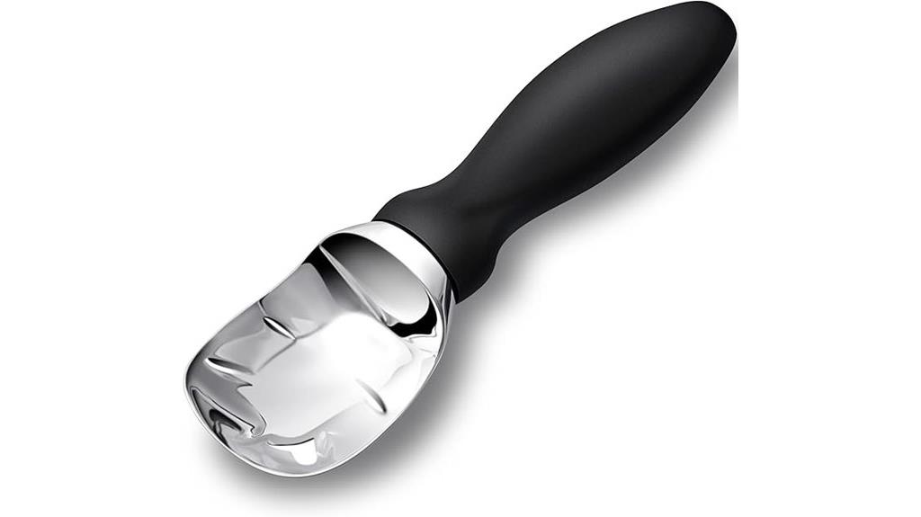 stainless steel ice cream scoop