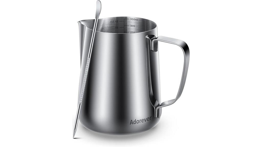 stainless steel milk pitchers