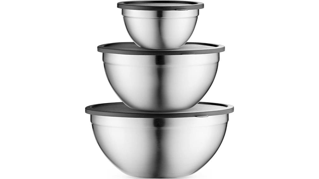 stainless steel mixing bowls